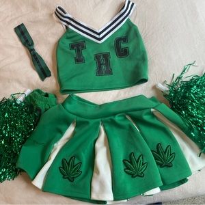 Green THC Cheerleader Set from Dolls Kill